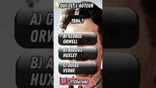 Quiz Littérature  Teste tes Connaissances en 5 Questions  📚✍️ quiz [upl. by Gnoz]