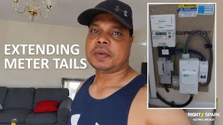 EXTENDING METER TAILS WITH FUSE ISOLAOR  Electrician  UK Electrician [upl. by Acinat864]