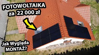 Panele Fotowoltaiczne za 22 000zł   Jak To Wygląda dzień montażu Vlog 434 [upl. by Htor]