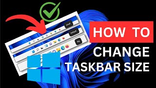 How to change taskbar size in Windows 11 2024 [upl. by Blunt]