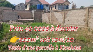 👉40 000 À DISCUTERUNE PARCELLE DÉJÀ CLÔTURÉE AVEC UNE DIMENSION DE 10m20 SOIT 200m² QCPAMUSHI [upl. by Ayekam262]