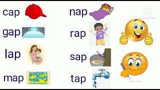 Letter a blending ap  CVC Words  Word Family ap  Phonics for kidsReading Three Letter Words [upl. by Alexandrina]