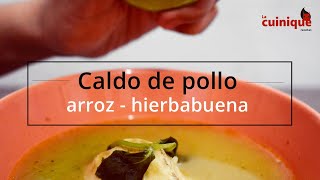 Caldo de pollo y hierbabuena │La cuinique [upl. by Niret725]