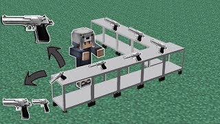 DEAGLE SİLAH FABRİKASI YAPIYORUZ  Minecraft [upl. by Yrokcaz]