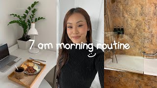 VLOG 7 am morning routine trucco makeup routine pulizie pensieri [upl. by Asselem]