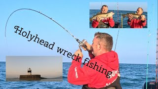 wreck fishing out of Holyhead uk sea fishing [upl. by Gnex]