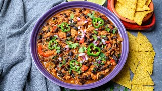 Turkey Black Bean Chili [upl. by Teerpnam482]