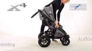 TFK Joggster X4 Kinderwagen  Falttechnik  Babyzeiten [upl. by Lednyk]