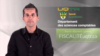 Cours en ligne en Fiscalité à lUQTR 100 OUVERT et GRATUIT [upl. by Arrad]