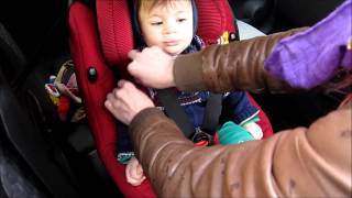 Vlog 07  Maxi Cosi AxissFix autostoel installeren en testen [upl. by Herrah706]