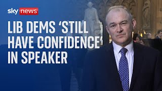 Lib Dem leader Ed Davey says Speaker did his very best [upl. by Beatty127]