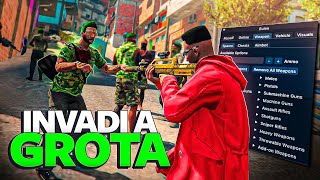 INVADI A GROTA SOZINHO COM MOD MENU NO GTA RP [upl. by Ntsuj]