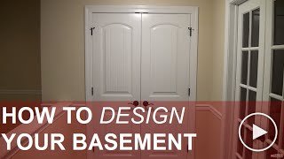 How to Design a Basement around typical obstacles [upl. by Ycniuqal]