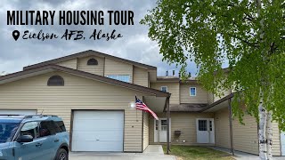 MILITARY HOUSE TOUR  EIELSON AFB ALASKA  BASE HOUSING [upl. by Eillom]