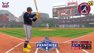 MLB The Show 23 Atlanta Braves vs Washington Nationals  Series 🔒 Ronald Acuña Franchise Mode 1 [upl. by Eive]