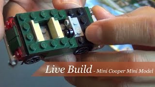 Live Build  Lego Mini Cooper Mini Model Set 40109 [upl. by Terrilyn459]