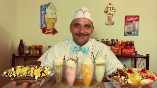 ASMR 1950s Ice Cream Parlor🍦🍧🥤 Soda J3rk Role Play [upl. by Chavaree985]