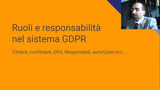 GDPR e trattamento dei dati personali nella PA Locale  Asti  25 settembre 2018 1 di 2 [upl. by Hteboj]