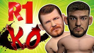 Kelvin Gastelum vs Michael Bisping Highlights  R1 KO [upl. by Ecnahc]