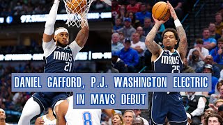 Daniel Gafford PJ Washington ELECTRIC in Dallas Mavs Blowout Win Over OKC Thunder  Recap [upl. by Middle]