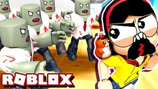 The Mother Zombie  Roblox Roleplay  Escape the Zombie Hospital Obby  DOLLASTIC PLAYS [upl. by Anrak]