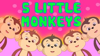 Five Little Monkeys Nursery Rhyme [upl. by Sola]