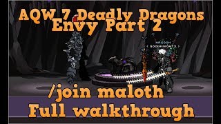 AQW join maloth Full Walkthrough  Mariel Quests [upl. by Yrrem]