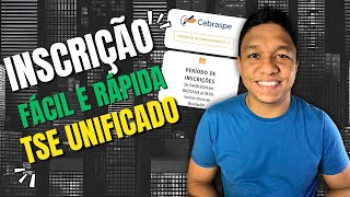 COMO FAZER A INSCRIÇÃO NO TSE UNIFICADO  TUTORIAL PASSO A PASSO [upl. by Etaner]