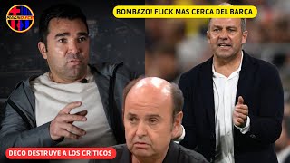 💥 DECO DESTRUYE AL MADRID Y SUS LLOROS CON NEGREIRA BOMBAZO FLICK MAS CERCA DE ENTRENAR AL BARÇA [upl. by Orabelle]