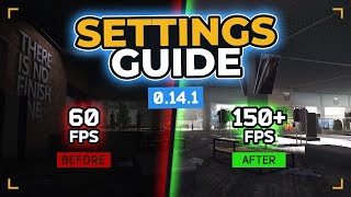 200 fps Settings Guide Pt2  Escape From Tarkov [upl. by Hairom239]