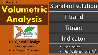 Introduction to volumetric analysis important termsTitrimetryEnd PointEquivalence PointIndicator [upl. by Imat356]