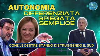 AUTONOMIA DIFFERENZIATA SPIEGATA SEMPLICE [upl. by Adnilram936]