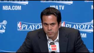 No questions for Erik Spoelstra before Game 5 vs Nets [upl. by Thornie]