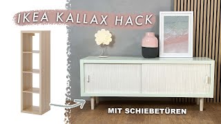 IKEA KALLAX HACK  stylische Kommode mit Schiebetüren einfach bauen  Upcycling Idee  EASY ALEX [upl. by Hajed]