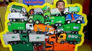 HUGE Garbage Truck Toy Collection Toy Trucks for Children  JackJackPlays [upl. by Norraj356]