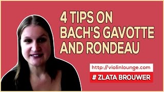 4 Tips on Bachs Gavotte and Rondeau [upl. by Nylassej276]