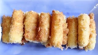 Recipe How to Make Mozzarella Sticks [upl. by Sirtimid]