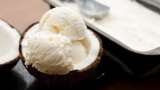 TENDER COCONUT ICE CREAM RECIPE l WITHOUT EGG amp WITHOUT ICE CREAM MAKER [upl. by Hebrew863]