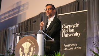 CMU Presidents Lecture Series with Sundar Pichai [upl. by Delia184]