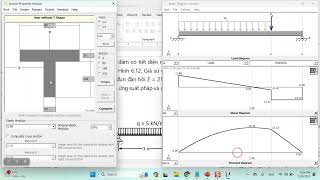 Active learning Hướng dẫn bài tập Phân tích Dầm chịu uốn với tiết diện T với phần mềm MDSolids 3 [upl. by Cordey]