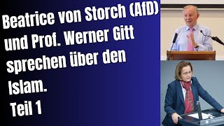 Beatrice von Storch AfD und Werner Gitt reden über den Islam in Deutschland Teil 1 [upl. by Jackelyn]