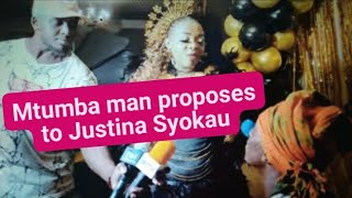 💝💝MTUMBA MAN PROPOSES TO JUSTINA SYOKAU love wins [upl. by Aiz]