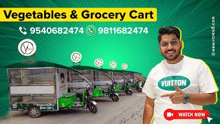 Vegetable amp Grocery Cart subzi vegetables startup foodcarts [upl. by Abita]