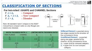 SM1D2 COMPACTNESS OF SECTIONS FLEXURAL MEMBERS [upl. by Suter]