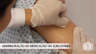 Administração de Medicação via Subcutânea [upl. by Muraida]