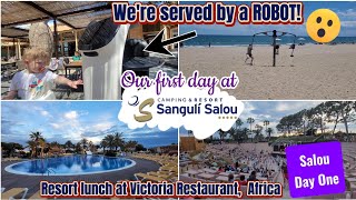 Sanguli Resort Salou  Day ONE  Eating on Resort  Trying some of the pools  Beach walk [upl. by Anabella429]