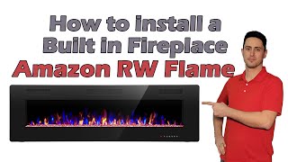 HOW TO FRAME AN ELECTRIC FIREPLACE ROUGH OPENING NAPOLEON NLF50H [upl. by Lhary39]