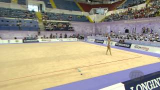 MAMUN Margarita RUS  2014 Rhythmic Worlds Izmir TUR  Qualifications Clubs [upl. by Ysdnyl]