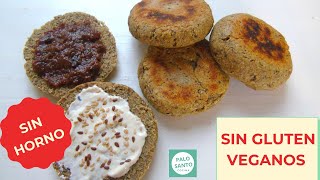 PAN SIN HORNO SIN LEVADURA EN SARTÉN SIN GLUTEN VEGANO [upl. by Hcone]