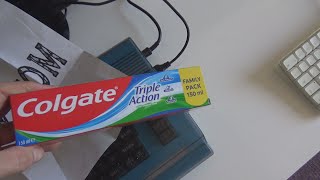 Colgate Triple Action Family Pack 150 ml Toothpaste Unboxing and Test [upl. by Therese]